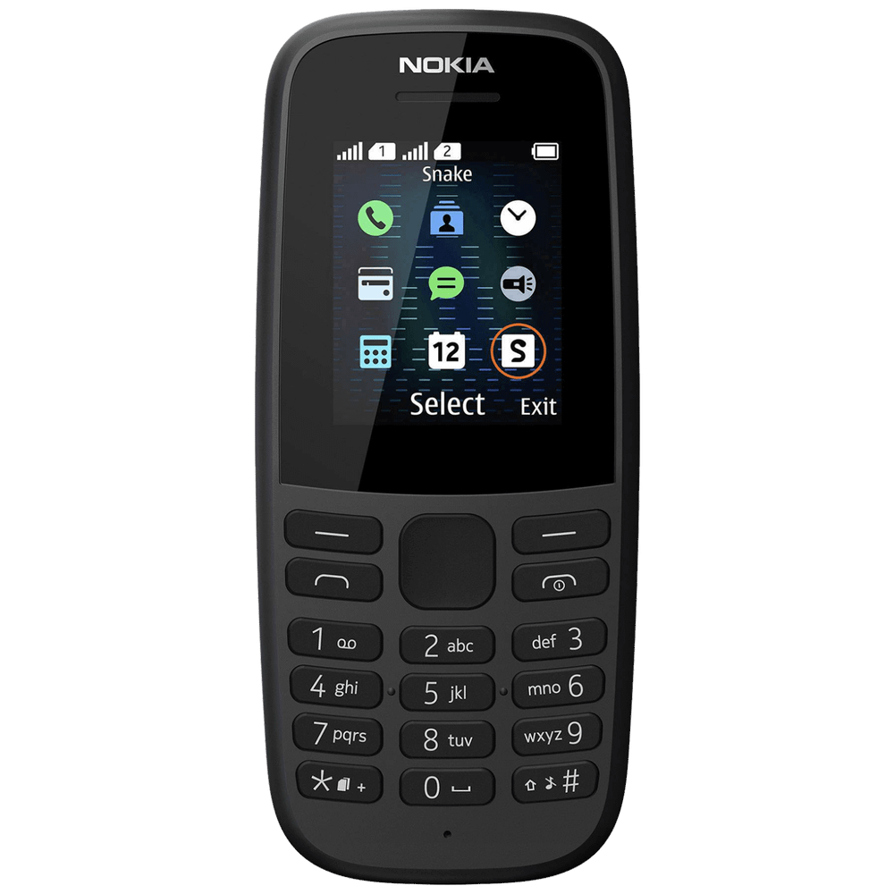 Nokia Telefon mobilni , 1.77" zaslon, Single SIM, FM radio - Nokia 105 SS Black EU slika 1