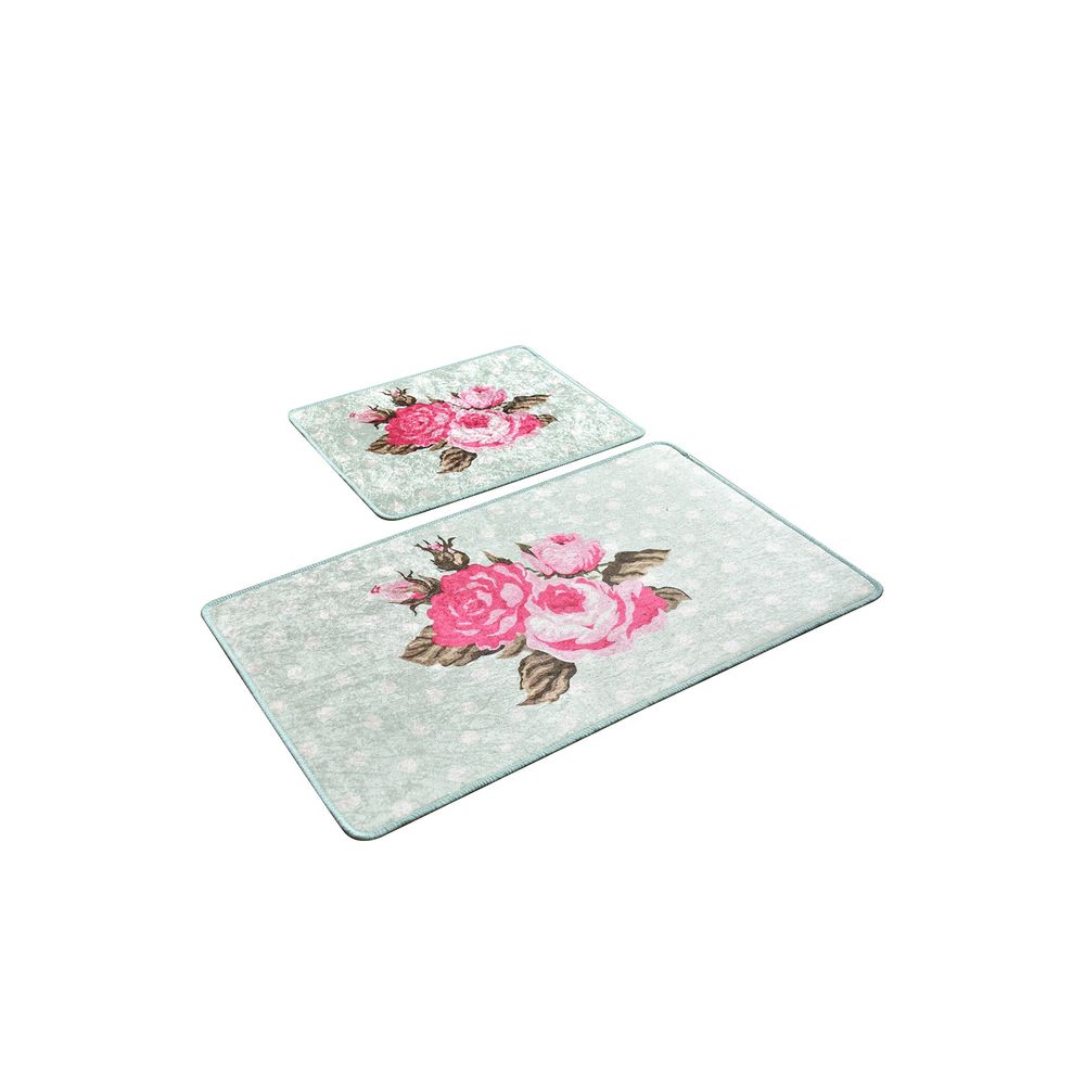 Set Kupatilskih Prostirki Monet - Mint Multicolor (2 Komada) slika 2