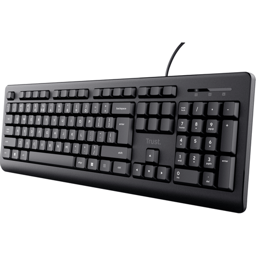 Tastatura TRUST Basic žična US crna slika 1