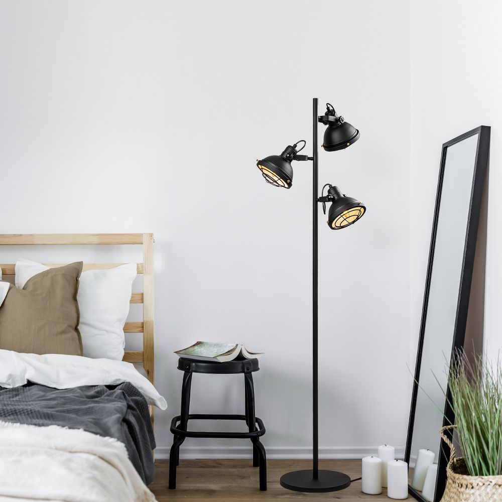 Spoly 13795 - Crna Podna Lampa slika 2