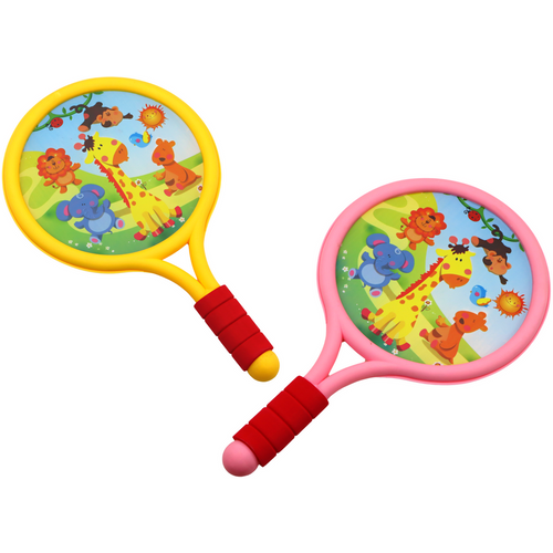 Dječji reketi za badminton - Životinje - Žuto / Ružičaste boje slika 2