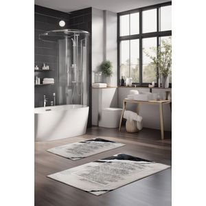 Set prostirki za kupatilo (2 komada) CT-5005, boje: više boja