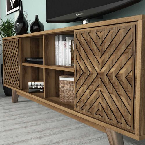 Woody Fashion TV jedinica, İnci - Walnut slika 4