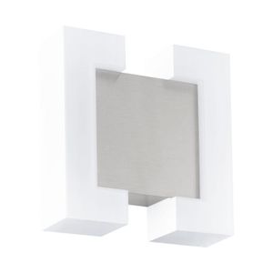 Eglo Sitia spoljna zidna lampa/2, led, 2x4,8w, nikl mat/bela 