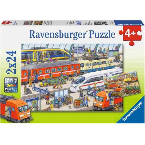 Ravensburger Puzzle Problemi na željezničkom kolodvoru 2x24kom slika 1