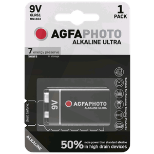 Agfa Baterija alkalna, 6LR6, 9V, blister 1 kom. - 9V B1