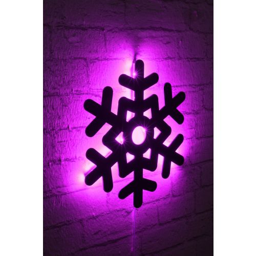 Wallity Ukrasna LED rasvjeta, Snowflake 2 - Pink slika 2