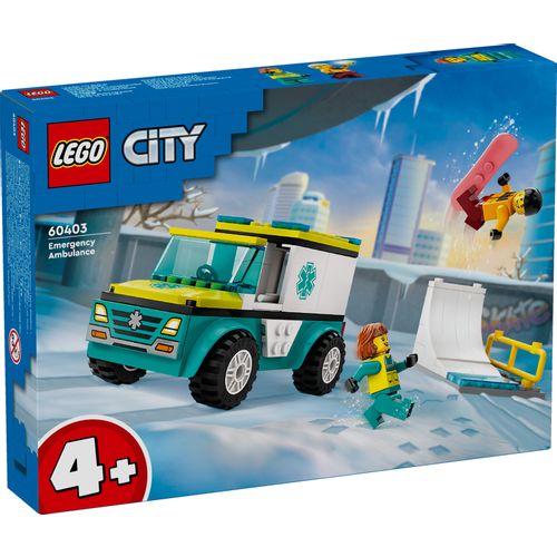 LEGO® CITY 60403 Hitna pomoć i snowboarder slika 6