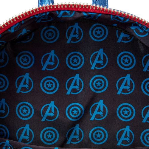 Loungefly Marvel Captain America metallic backpack 26cm slika 5