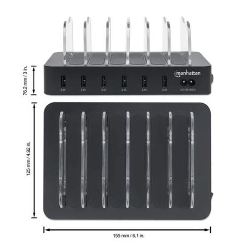 Manhattan 6-Port USB punjač za uređaje 102254 slika 2