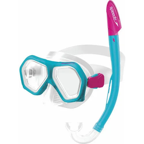 Speedo dječji set za ronjenje LEISURE JNR DUAL LENS COMBO AQUASPLASH/PINK slika 2