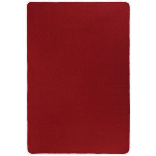 Ukrasni tepih od jute s podlogom od lateksa 70x130 cm crveni slika 1