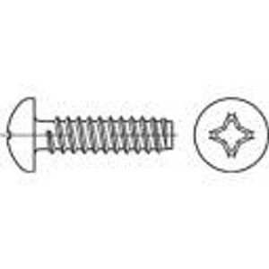 TOOLCRAFT 145116 vijci s lećastom glavom za lim 6.3 mm 13 mm križni philips DIN 7981 čelik galvansko pocinčani 250 St.