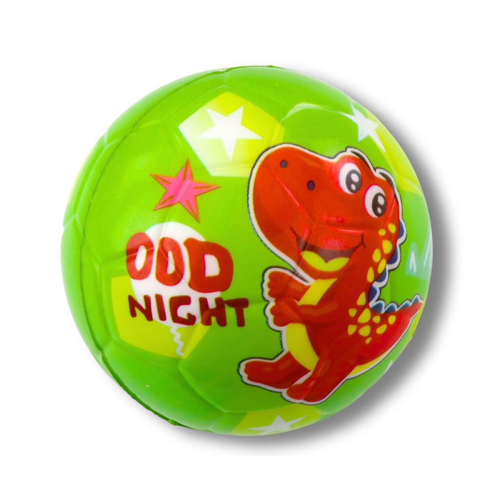 Odskakujuća lopta za gnječenje pjenasta lopta dinosauri šareni 10 cm slika 2