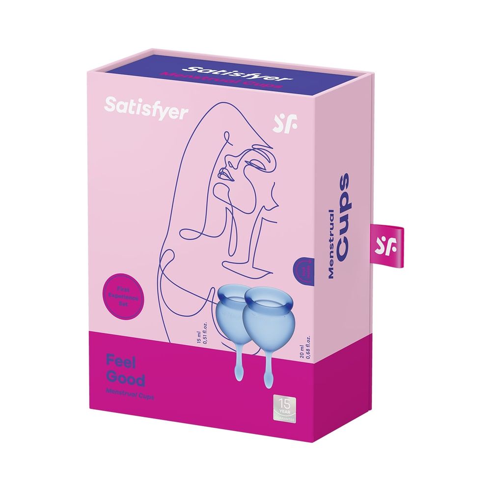 Menstrualna čašica Feel Good, plava slika 5