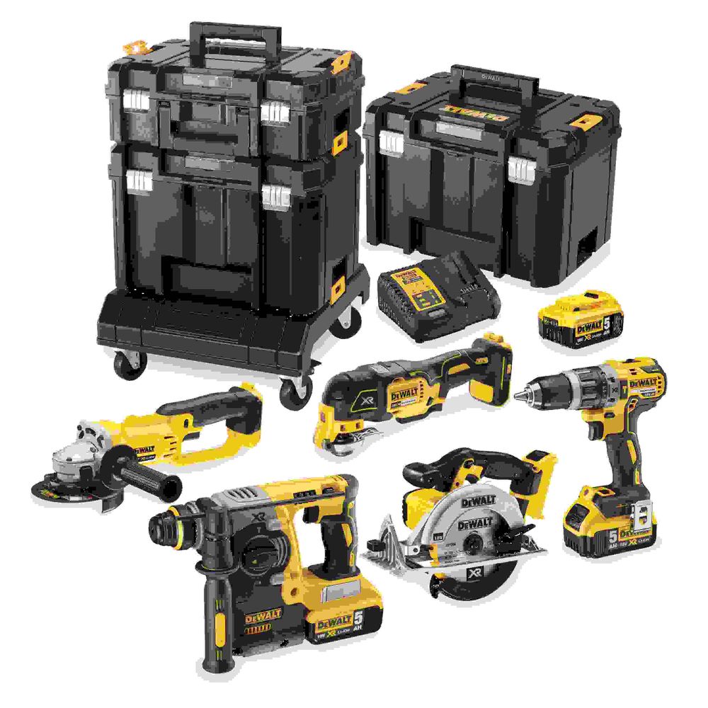 SET AKU ALATA 6-DIJELNI DCK654P3T 18V,3x5.0Ah Dewalt DCK654P3T slika 1