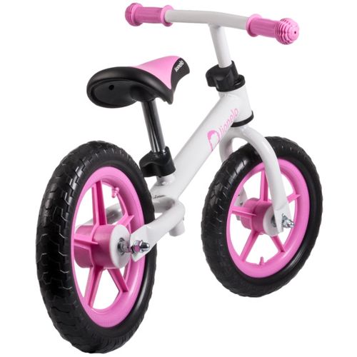Lionelo dječji bicikl - guralica FIN PLUS 12" rozi/bijeli slika 6