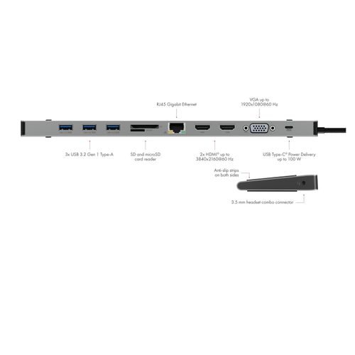 Icybox IB-DK2106A-CPD Docking Stanica s Power Delivery 100W slika 2