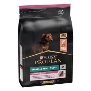 PRO PLAN Small&Mini Puppy, Sensitive skin, bogato lososom, 4x3kg