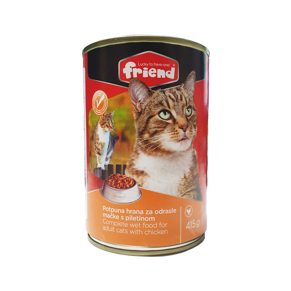Friend hrana za mačke u konzervi Piletina 415g slika 1