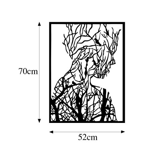 Wallity Metalna zidna dekoracija, Tree Man - Model 319 slika 6