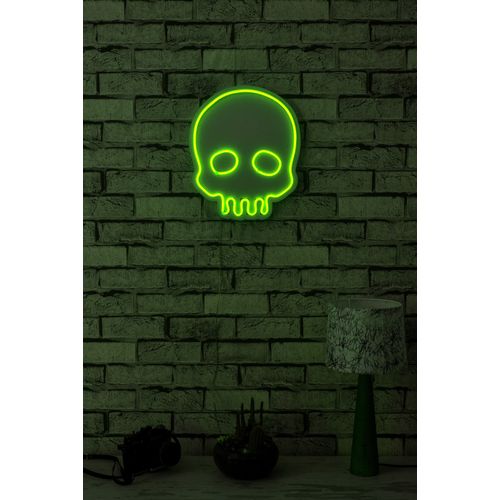 Wallity Ukrasna plastična LED rasvjeta, Skull - Green slika 12