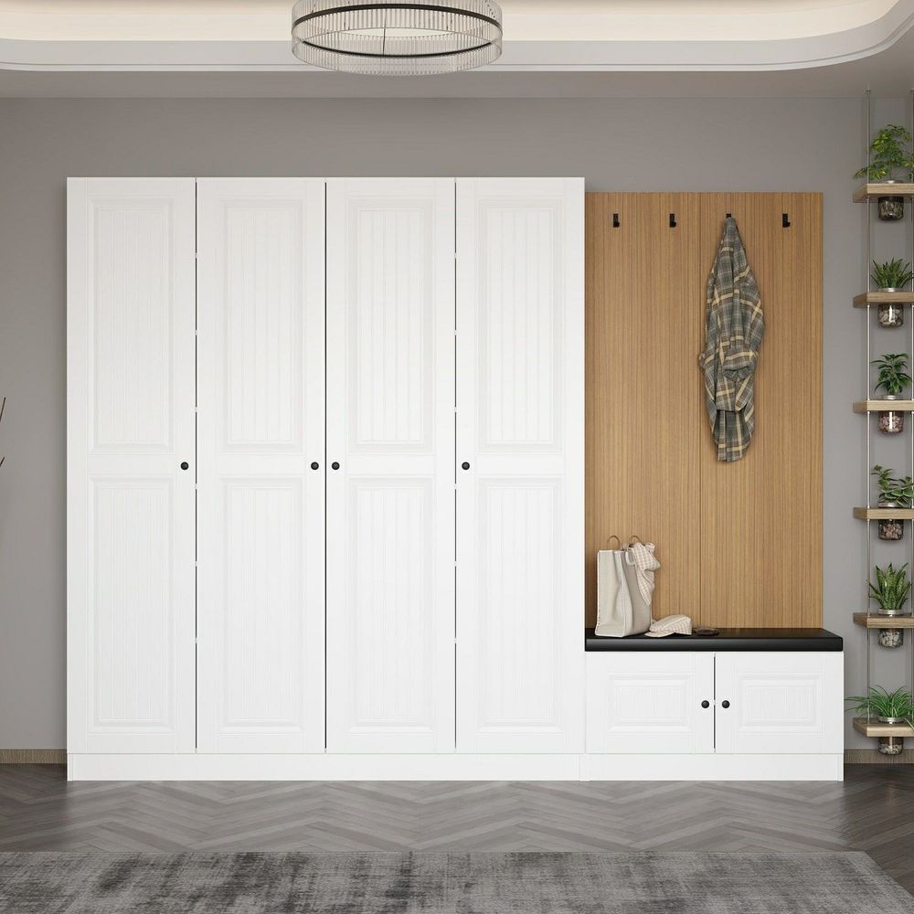 Hall Stand Noah - 8321, Bijela Boja slika 1