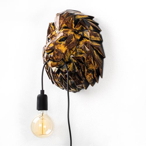 Lion Head Multicolor Wall Lamp slika 4