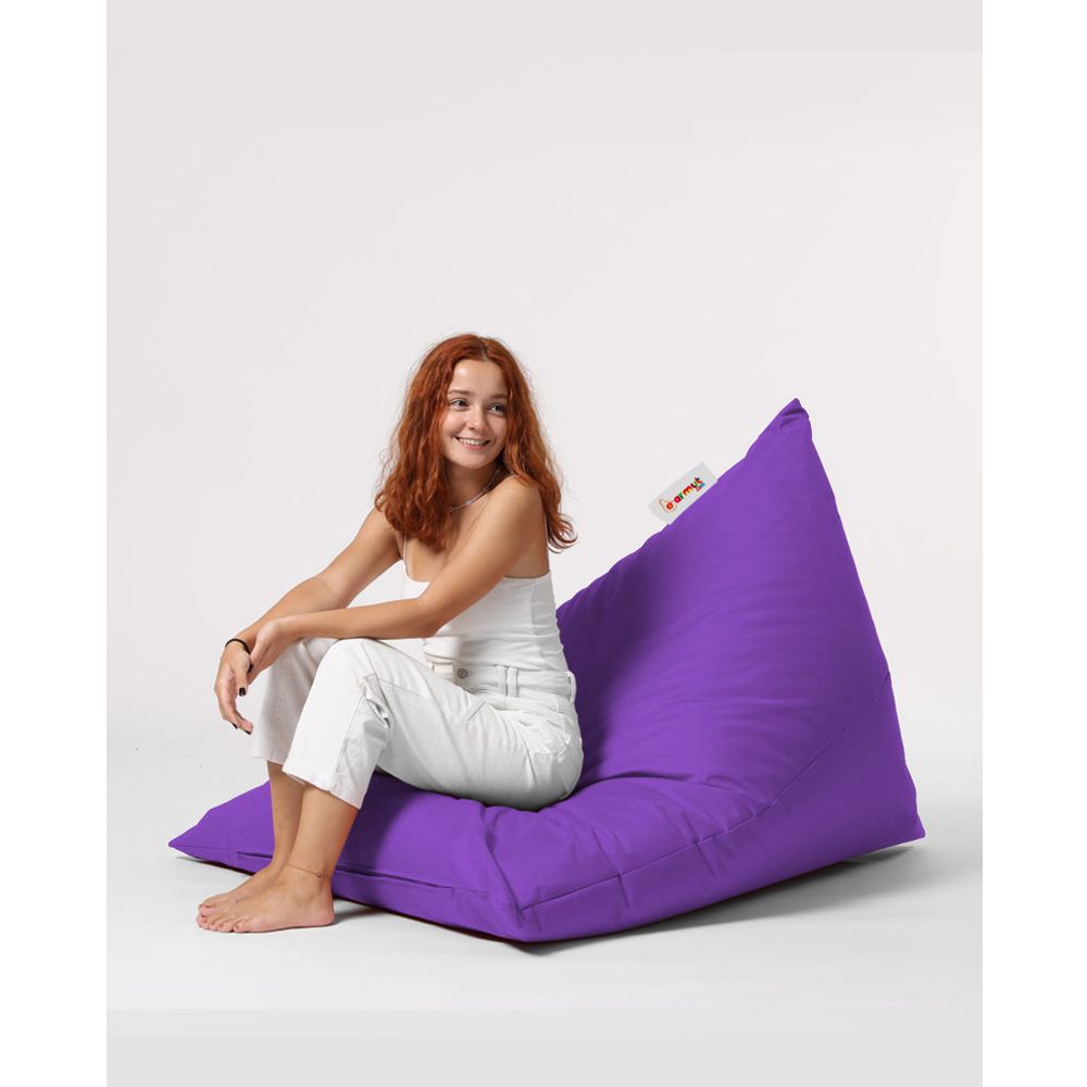 Piramida Veliki Krevet Pouf - Ljubičasti Vrt Bean Bag slika 8