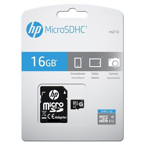 Memorijska kartica HP MicroSD mi210, 16GB, klasa brzine U1, s adapterom slika 1