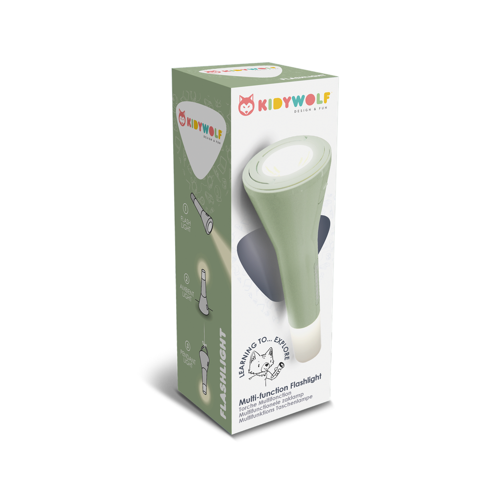 Kidywolf Multifunkcionalna dječija baterijska lampa Kidyflashlight, Green slika 2