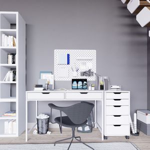 Duru Set 1600-49 White Study Desk