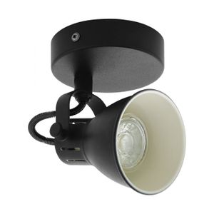 Eglo Seras 2 spot/1, led, gu10, 1x3,3w, 240lm, crna/čelik 