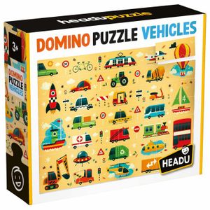 HEADU Edukativna slagalica Domino Puzzle - Vehicles