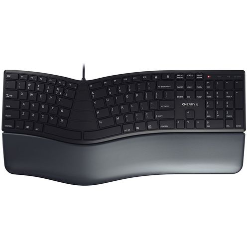 Cherry KC-4500 ergonomska tastatura, USB, YU, crna slika 1