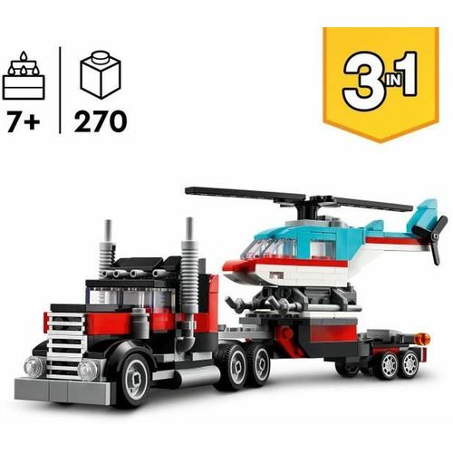 Playset Lego 31146 Creator Platform Truck with Helicopter 270 Dijelovi slika 6