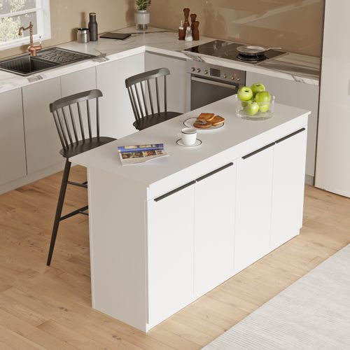 OR1-W White Kitchen Table slika 1