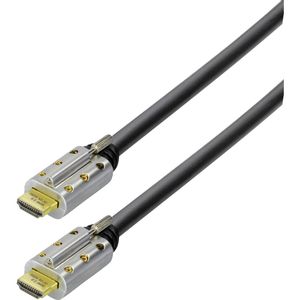 Maxtrack HDMI priključni kabel HDMI A utikač, HDMI A utikač 20.00 m crna C 505-20 L podržava HDMI, sa zaštitom, audio povratni kanal (arc), Ultra HD (4K) HDMI s eternetom, mogućnost vijčanog spajanja, pozlaćeni kontakti HDMI kabel