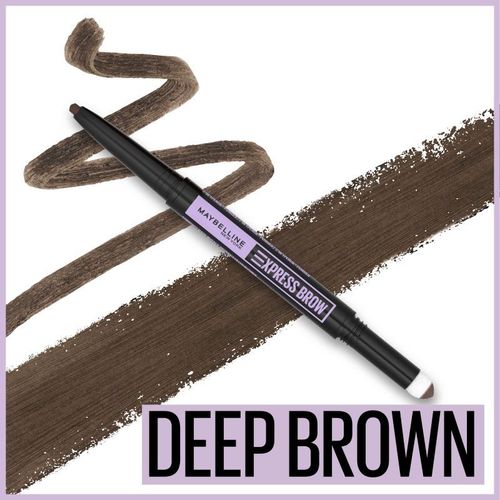 Maybelline New York Express Brow Satin Duo olovka za obrve 04 Dark Brown slika 2