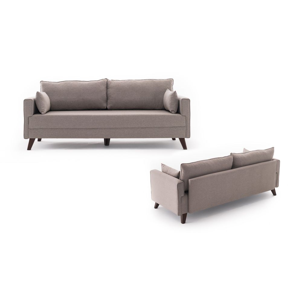 Bella Sofa Bed - Krem 3-Sjedalni Kauč na Razvlačenje slika 6