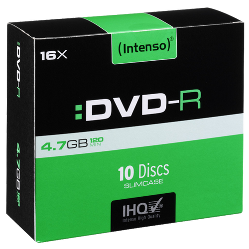 (Intenso) DVD-R 4,7GB pak. 10 komada Slim Case - DVD-R4,7GB/10Slim slika 1