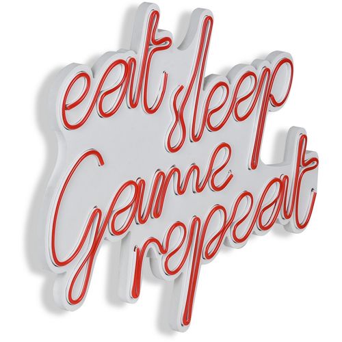 Wallity Ukrasna plastična LED rasvjeta, eat sleep game repeat - red slika 16