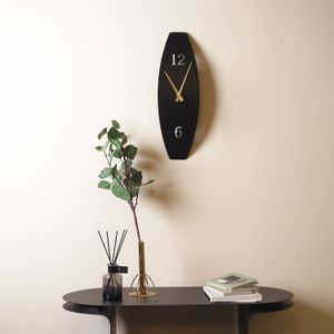 APS137MS Black Decorative Metal Wall Clock
