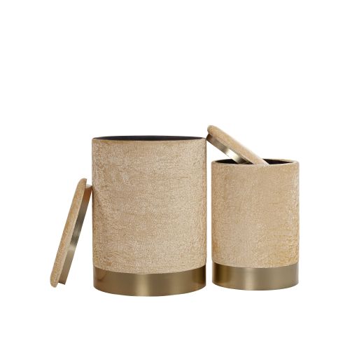 Comfort - Beige Beige Pouffe Set (2 Pieces) slika 3