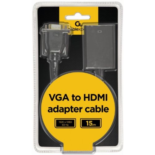 A-VGA-HDMI-01 Gembird VGA to HDMI and audio cable, single port, black WITH AUDIO slika 7