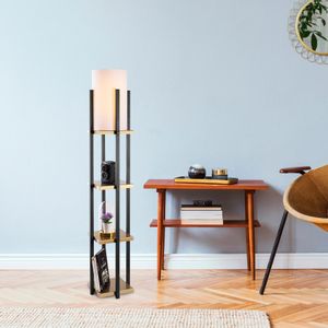 7115 - Black, Gold Black
Gold Floor Lamp