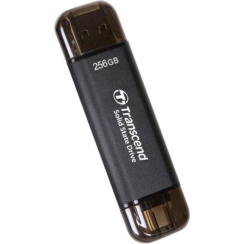 Transcend TS256GESD310C 256GB, Portable SSD, ESD310, USB 3.1 Gen 2, USB Type-A/USB Type-C, Write up to 950 MB/s, Read up to 1050 MB/s, Black slika 2