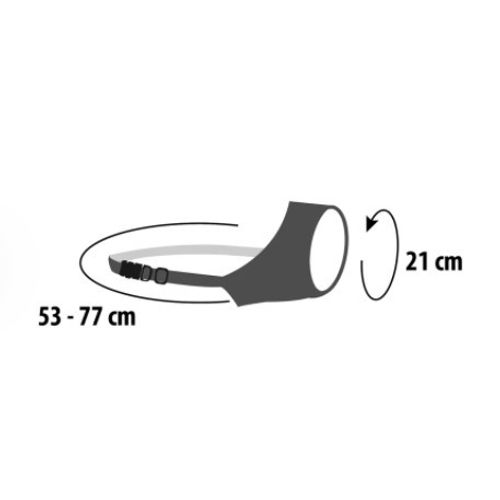 Brnjica za psa NED Crna M (21 cm, 53-77 cm) slika 4