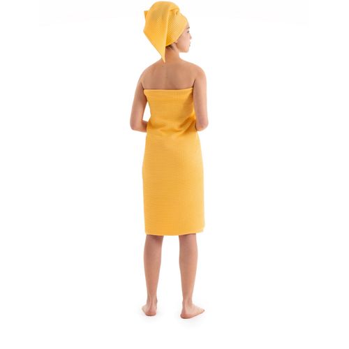 Waffle - Yellow Yellow Towel Set (2 Pieces) slika 2