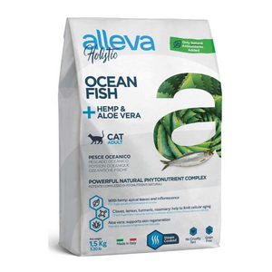 Alleva Holistic Cat Adult Ocean Fish + Hemp &amp; Aloe Vera 10 kg